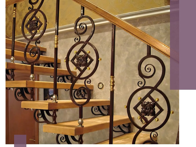 Изготовление кованых лестниц под ключ в Слободской