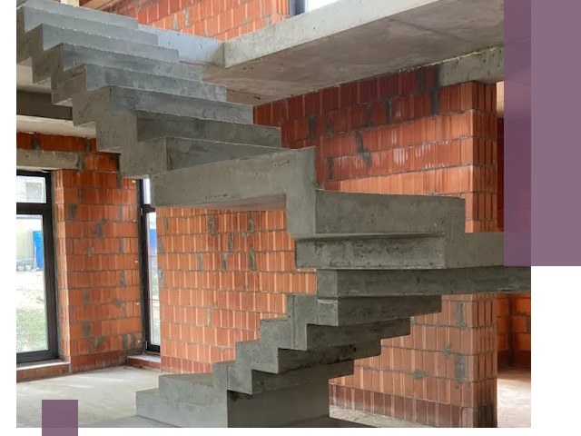 Изготовление бетонных лестниц под ключ в Слободской