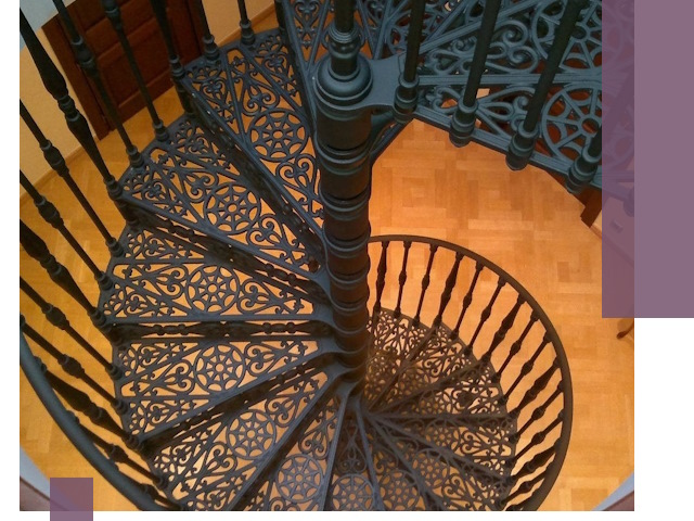 Винтовые лестницы под ключ в Слободской: производство и монтаж