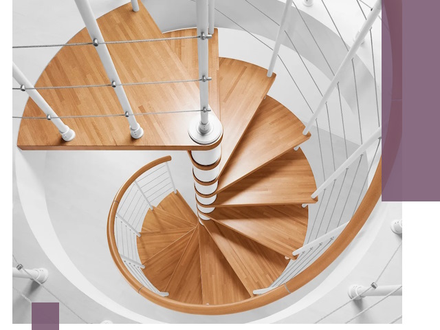 Изготовление винтовых лестниц под ключ в Слободской