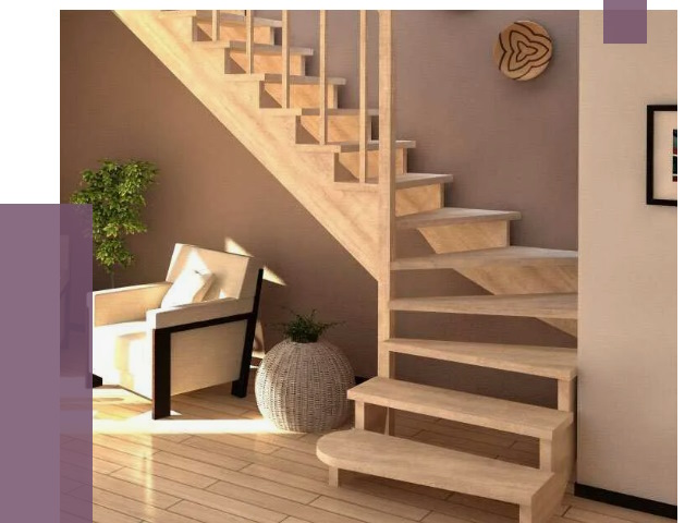 Изготовление Г-образных лестниц в Слободской от 19064 руб. 