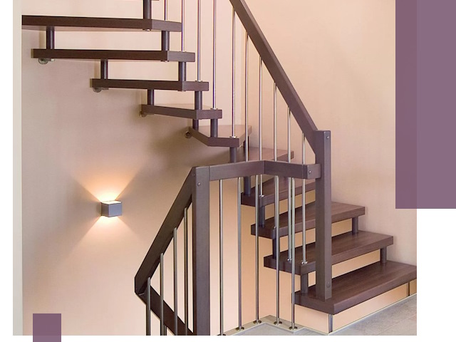 Изготовление лестниц на больцах в Слободской под ключ