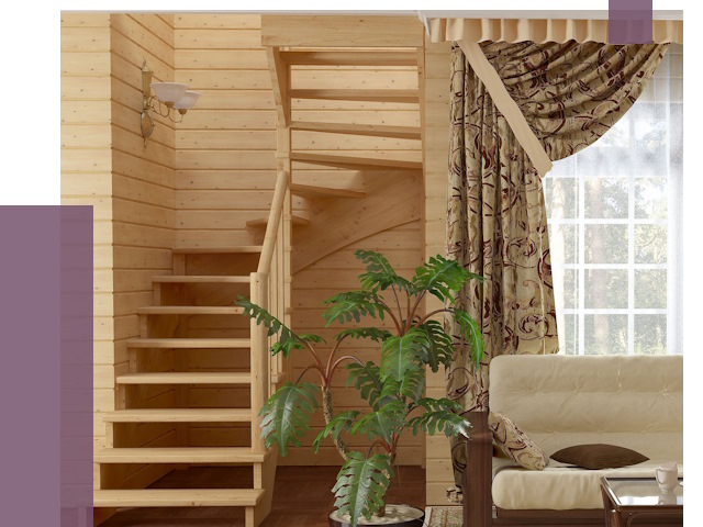 Лестницы для дачи в Слободской от 76515 руб.  | ПРОЛЁТ-Слб