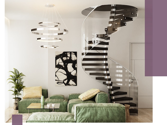 Лестницы для двухуровневой квартиры в Слободской — изготовление и монтаж