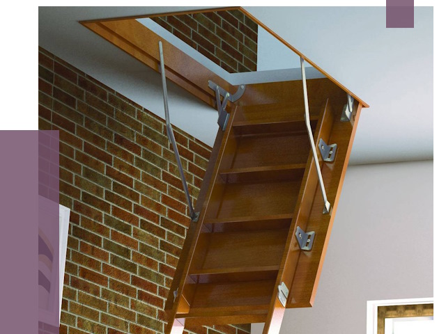 Установка чердачной лестницы в Слободской от 7883 руб. | ПРОЛЁТ-Слб