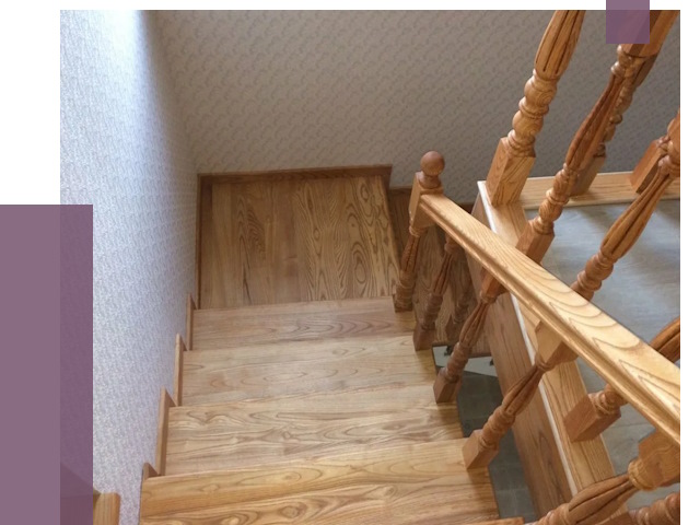 Сосновые лестницы в Слободской под ключ от 8141 руб.  | ПРОЛЁТ-Слб