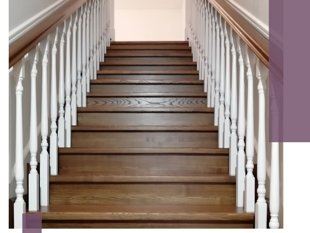 Лестницы из ясеня на заказ в Слободской — изготовление и монтаж