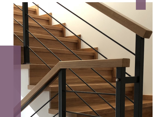 Обшивка металлической лестницы деревом в Слободской от 4380 руб. 