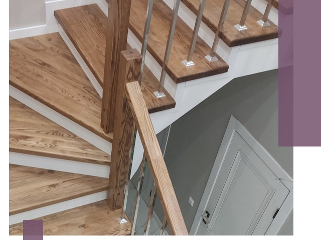 Обшивка металлических лестниц под ключ в Слободской