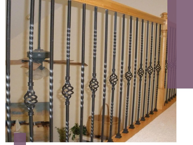 Изготовление и монтаж кованных перил в Слободской под ключ