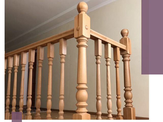 Деревянные перила на заказ в Слободской: монтаж и изготовление