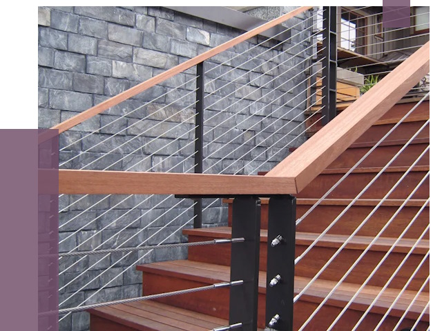 Тросовые перила под ключ в Слободской от 7832 руб. 