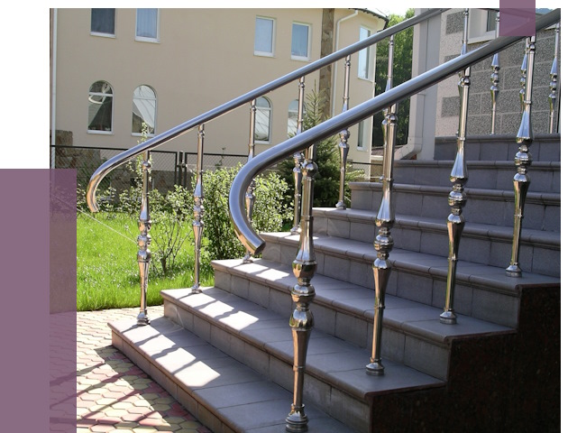 Перила для крыльца в Слободской от 10820 руб. — монтаж ПРОЛЁТ-Слб