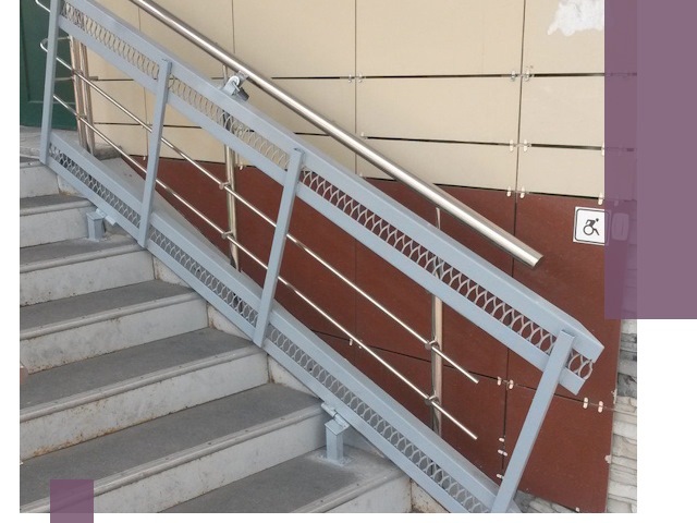 Изготовление откидных пандусов под ключ в Слободской