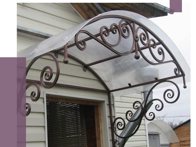 Изготовление козырьков в Слободской от 7420 руб. — заказать | ПРОЛЁТ-Слб