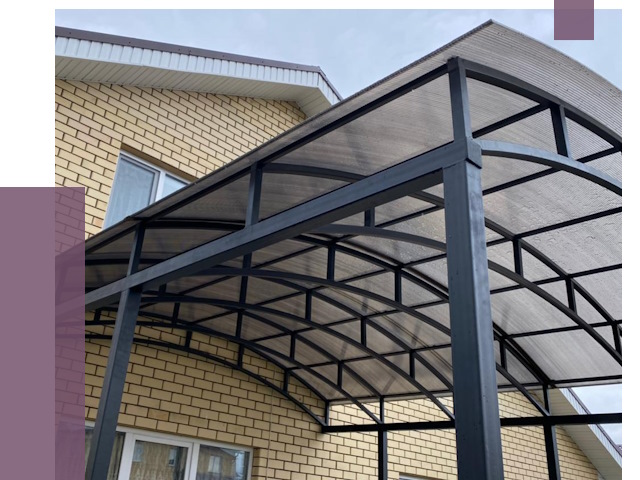 Монтаж козырьков в Слободской от 11593 руб. | ПРОЛЁТ-Слб