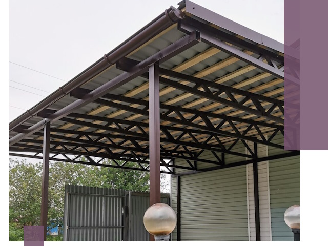 Навесы под ключ в Слободской: изготовление, монтаж и гарантия