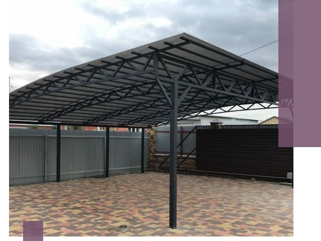 Недорогие навесы под ключ в Слободской — изготовление и монтаж