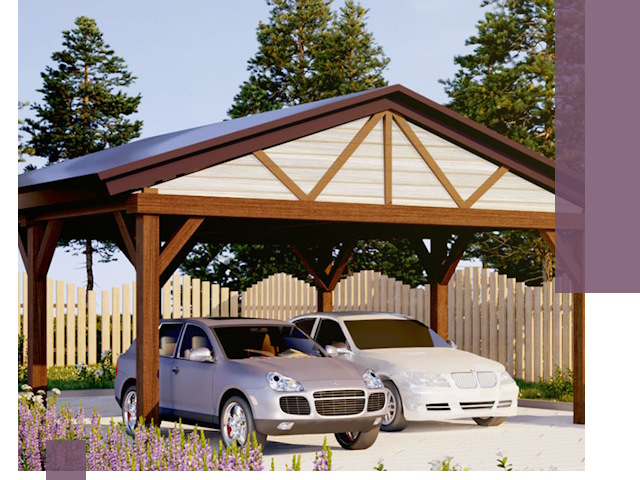 Навесы для автомобиля в Слободской — изготовление и монтаж