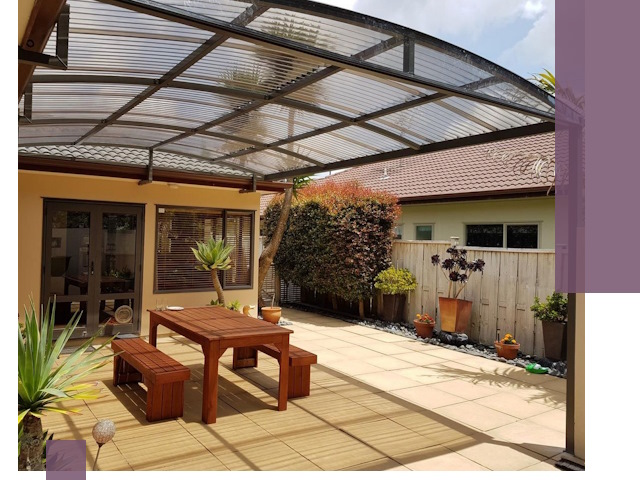 Навесы во двор под ключ в Слободской — изготовление и монтаж