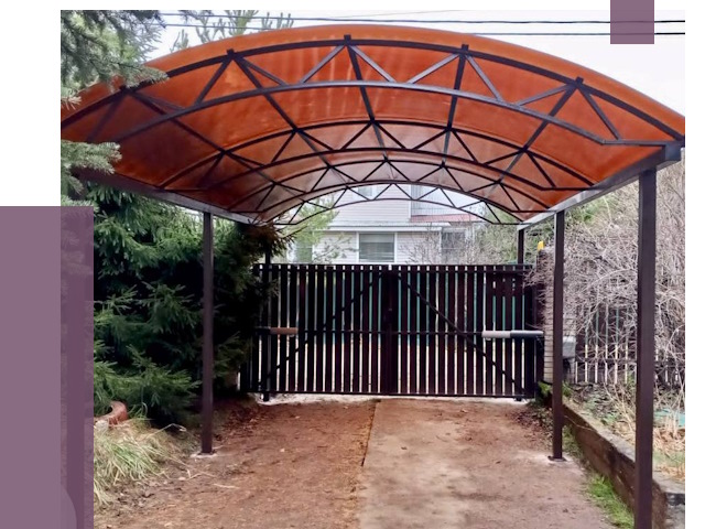 Арочные навесы в Слободской от 12830 руб. — изготовление и монтаж | ПРОЛЁТ-Слб