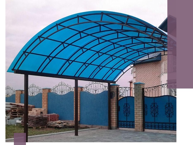 Арочные навесы под ключ в Слободской — изготовление и монтаж
