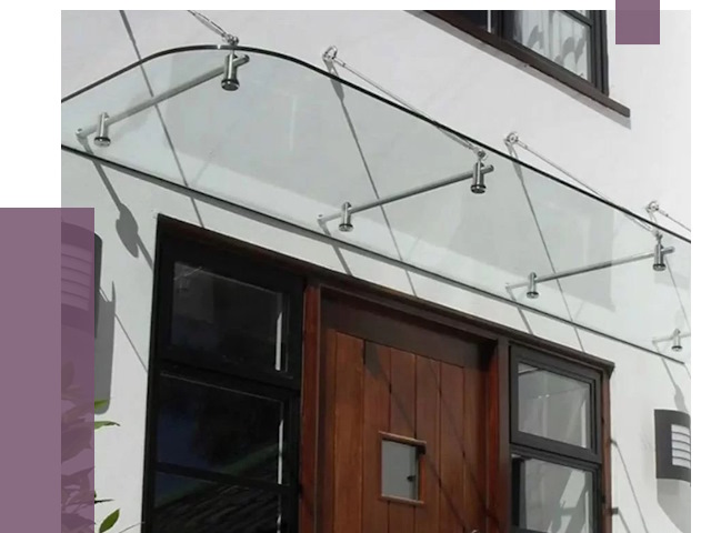 Стеклянные козырьки в Слободской от 19064 руб. | ПРОЛЁТ-Слб