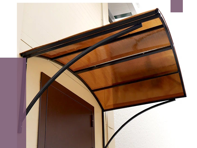 Недорогие козырьки в Слободской от 7646 руб.  | ПРОЛЁТ-Слб