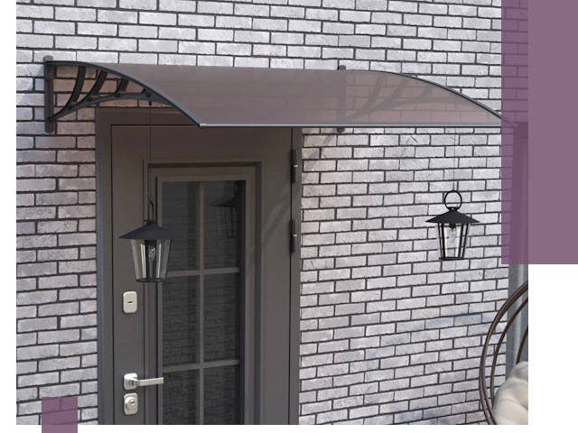 Недорогие козырьки и навесы под ключ в Слободской