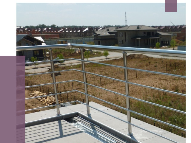 Парапеты из нержавеющей стали в Слободской от 8038 руб. за м² | ПРОЛЁТ-Слб