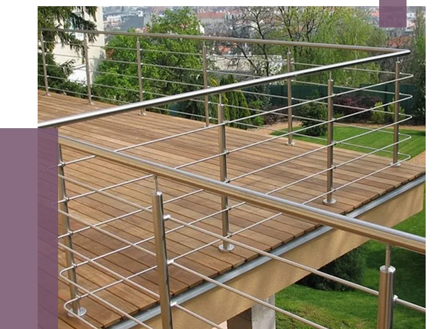 Алюминиевые парапеты в Слободской под ключ от 7832 руб. 