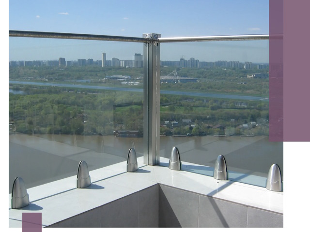 Стеклянные парапеты премиум класса в Слободской для домов и бизнесов