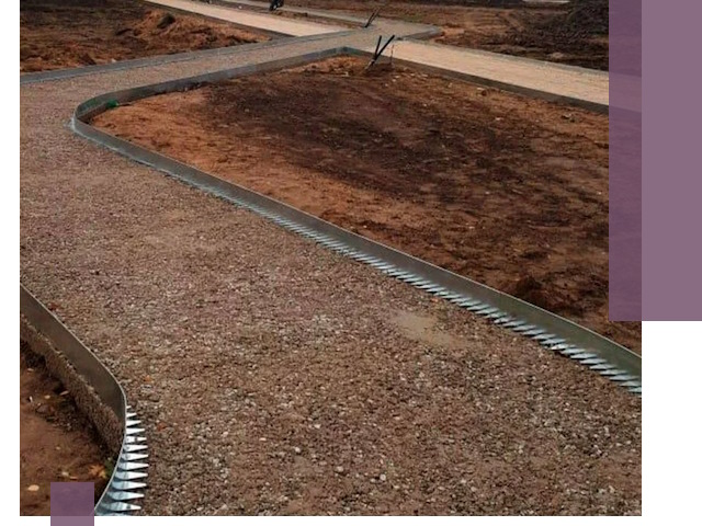 Металлические бордюры под ключ в Слободской — изготовление и монтаж